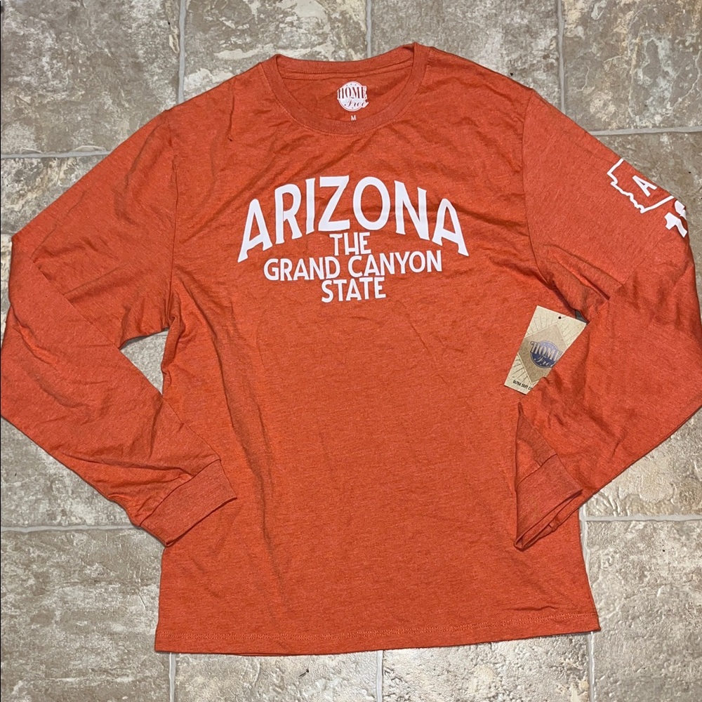 **Last chance** NWT Arizona The Grand Canyon State Long Sleeve Tee - Orange